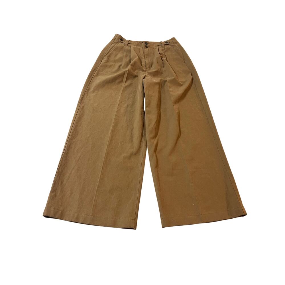 Madewell Wide Leg Pants in Tan